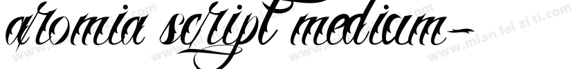 aromia script medium字体转换